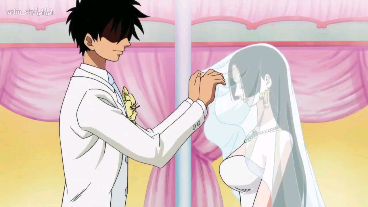 【海贼王】路飞和汉库克结婚咯!